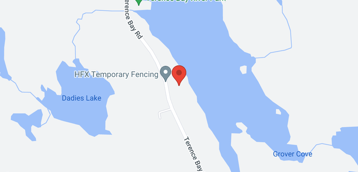 map of 1162 Terence Bay Road